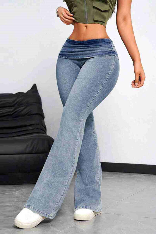Sexy Body Shaping Flare Jeans Blue / XS Main image