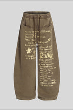 Minimal Cotton Wide Leg Sweatpants