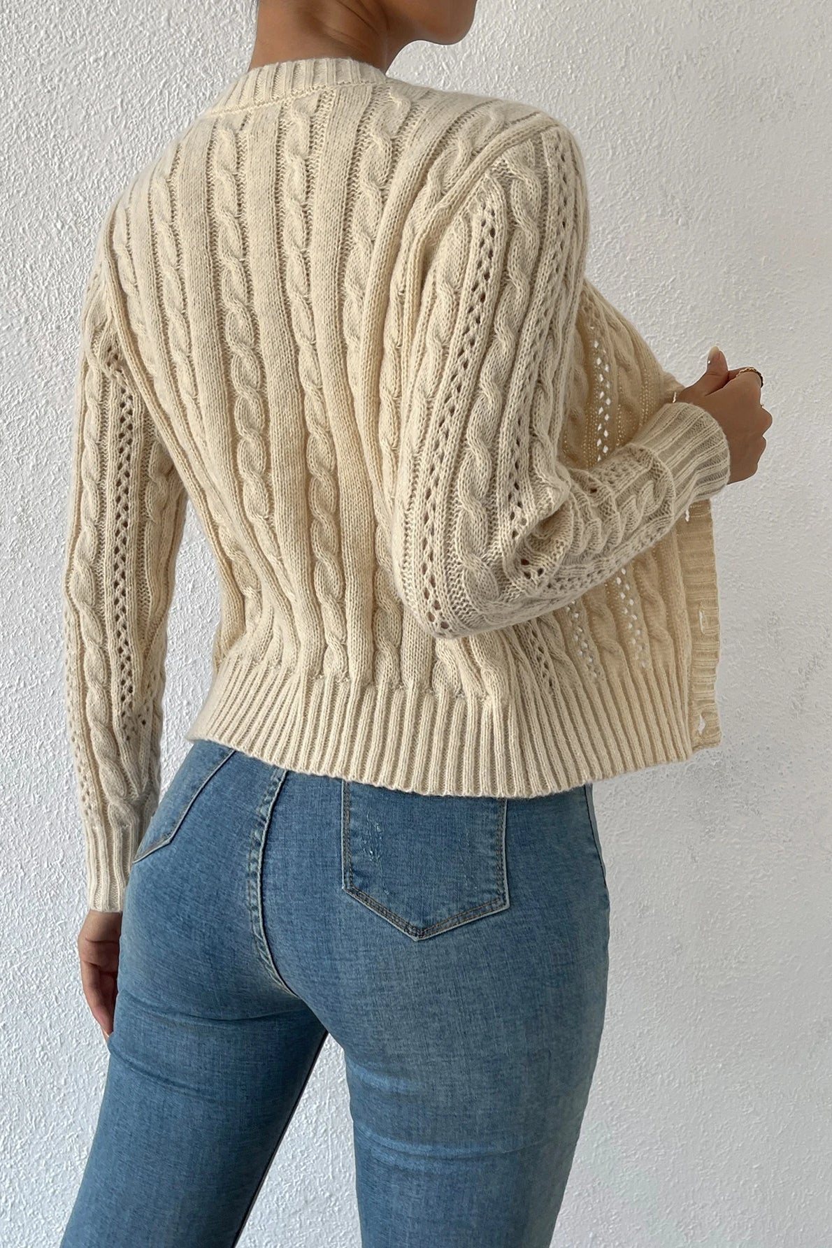 Warm Long Sleeve Knitted Cardigan Secondary image