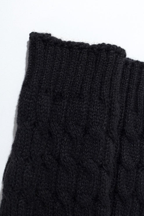 Cable Knit Chunky Slouchy Boot Leg Warmers