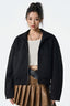 PU Leather Moto Style Longline Jacket S / Black