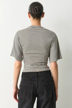 Striped Crew Neck Slim Fit Short Sleeve Tee