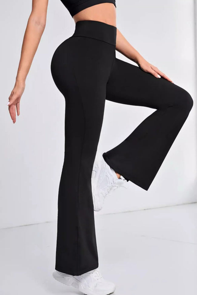 High-Waisted Stretch Flared Yoga Leggings Main image