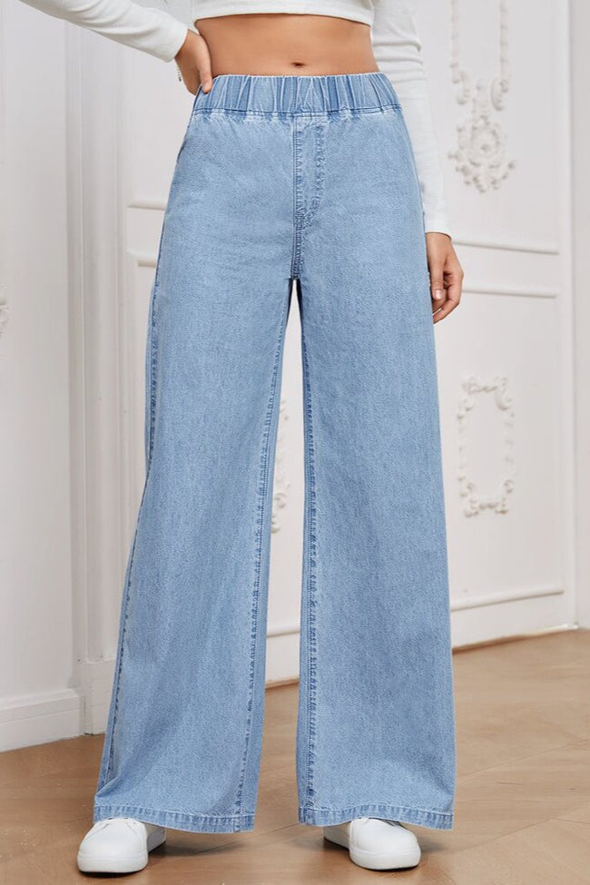 Vintage Elastic High Waist Relaxed Jeans Main image