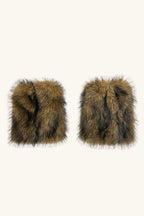 Raccoon Faux Fur Mid Calf Boot Cuffs