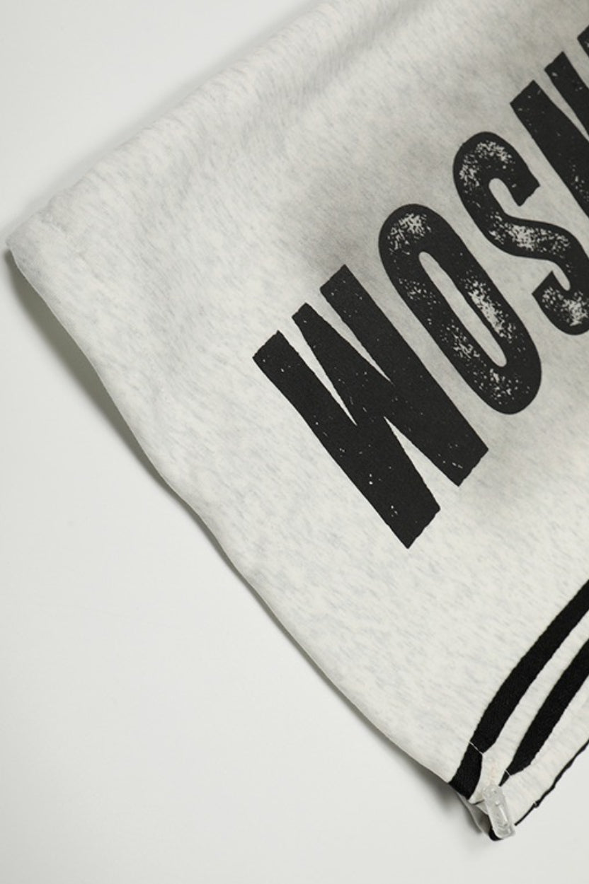 Tie Dye Typography Wide Leg Sweatpants