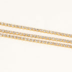 Layered Rhinestone Shiny Body Waist Chain