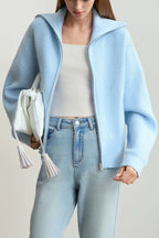 Slouchy High Neck Loose Solid Sweater