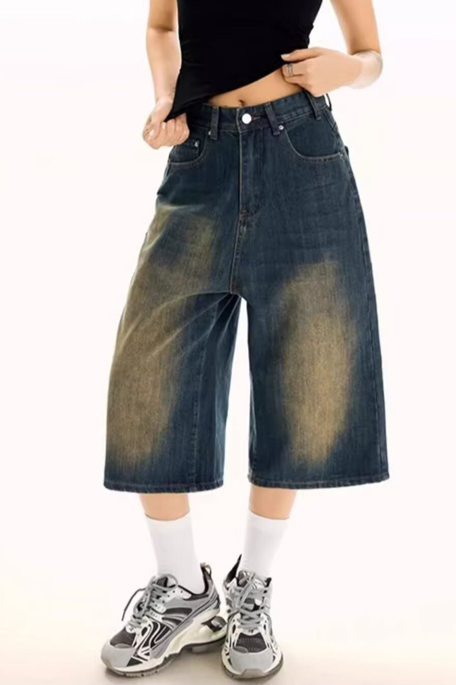 Vintage Cropped Wide High Waist Relaxed Jeans Secondary image