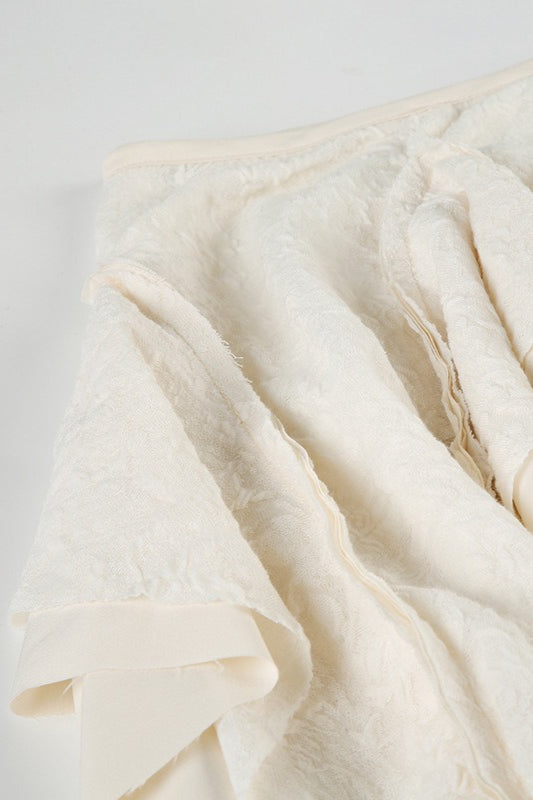 Vintage Asymmetrical Ruffle Boho Skirt