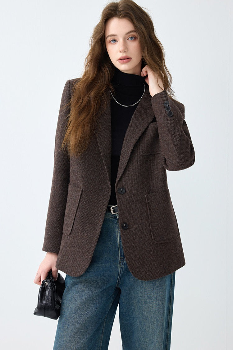 Maillard Brown Wool Blazer Secondary image