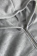 Short Zip Up Hoodie Coat coats