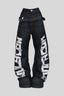 Oversized Typography Wide Leg Jeans