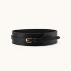 Solid Color Wide Minimal Waist Belt