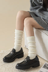 Foot Stirrup Cozy Ribbed Leg Warmers