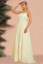Sexy Backless Spaghetti Strap Party Gown Prom Dress