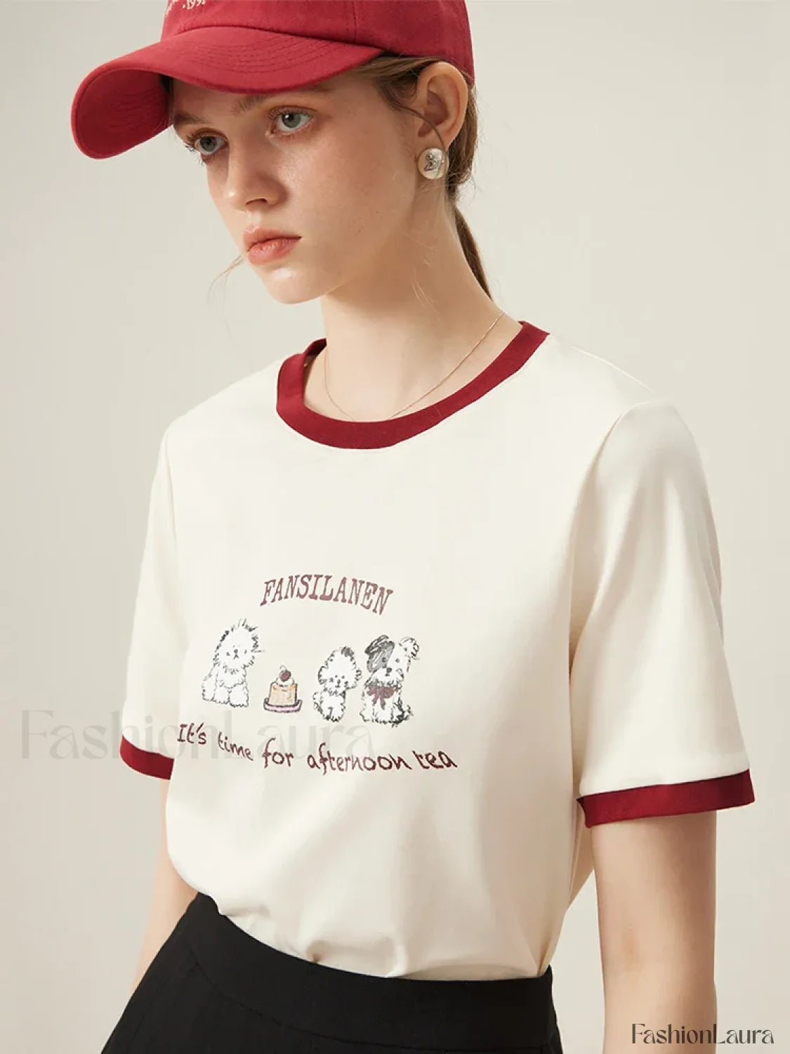 100% Cotton Inner Loose Spring T Shirt