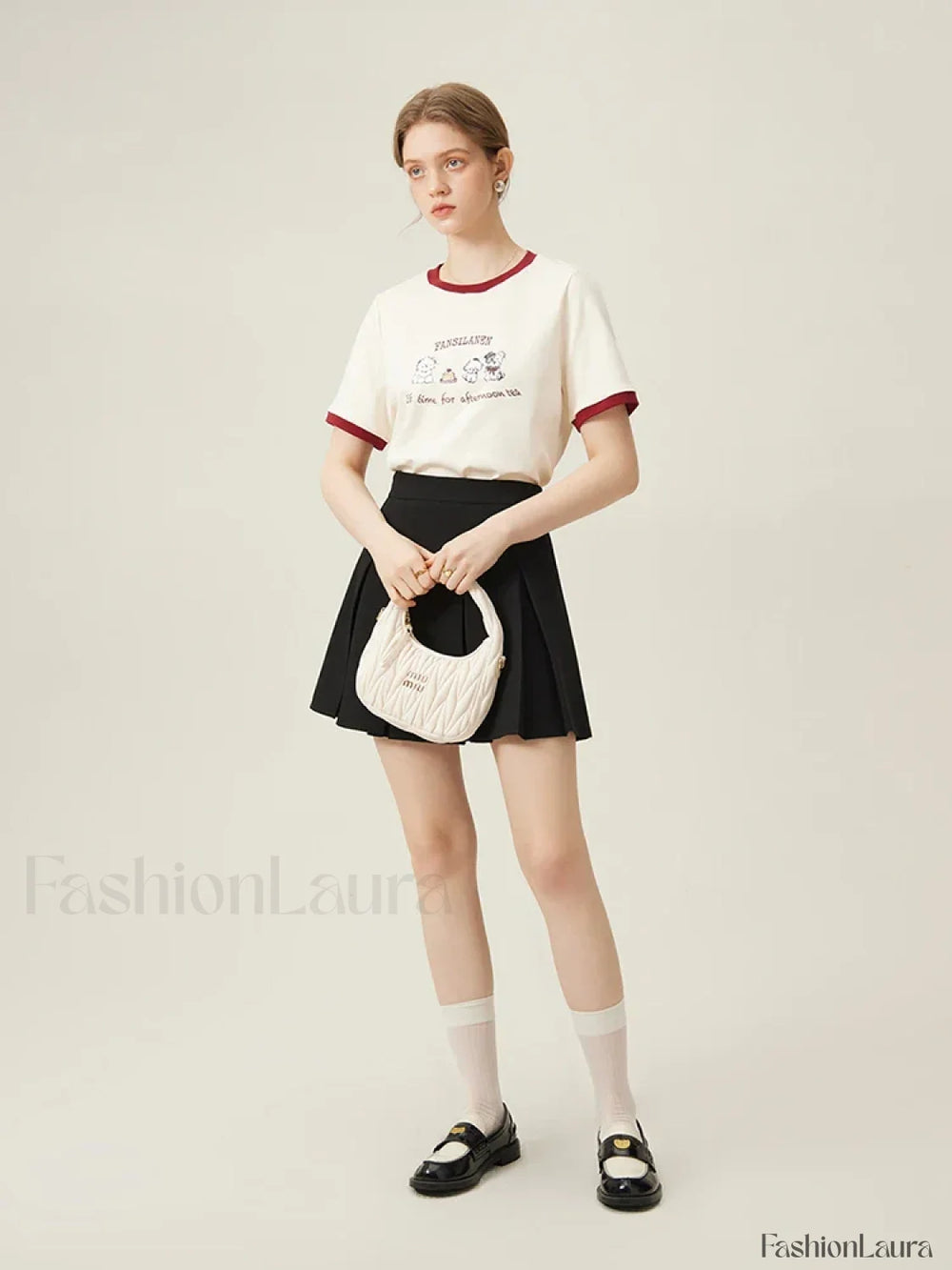 100% Cotton Inner Loose Spring T Shirt