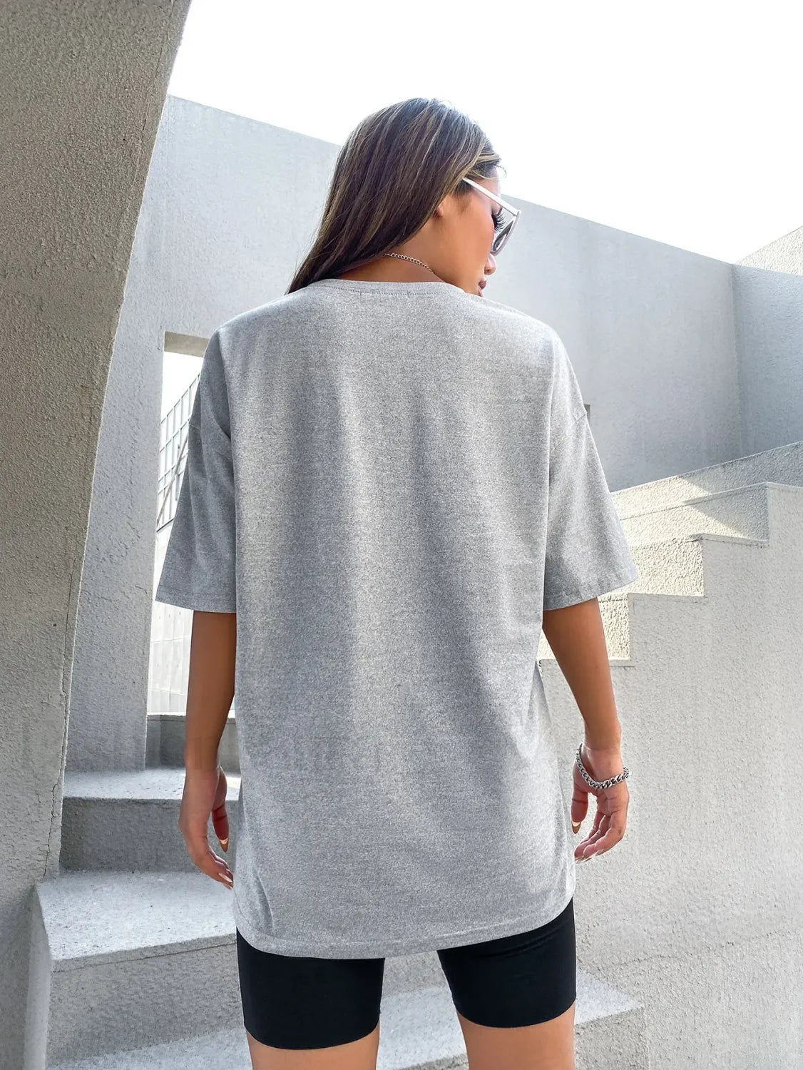 100% Cotton USA New York Letter Print T-Shirt Secondary image