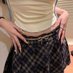 Bow Knot Elastic Metal Chic Waist Chain