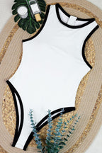 Colorblock Slim Fit One Piece Swimwear
