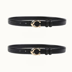 Color Block Reversible Double Sided Belt