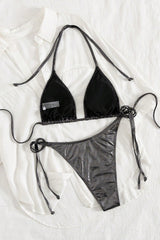 Shimmer Halter Sexy Bikini Set