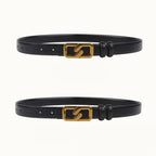 Color Block Reversible Double Sided Belt