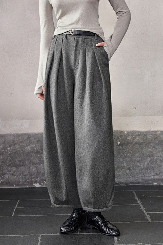 Relaxed Fit Wide Leg Knit Pants Secondary image