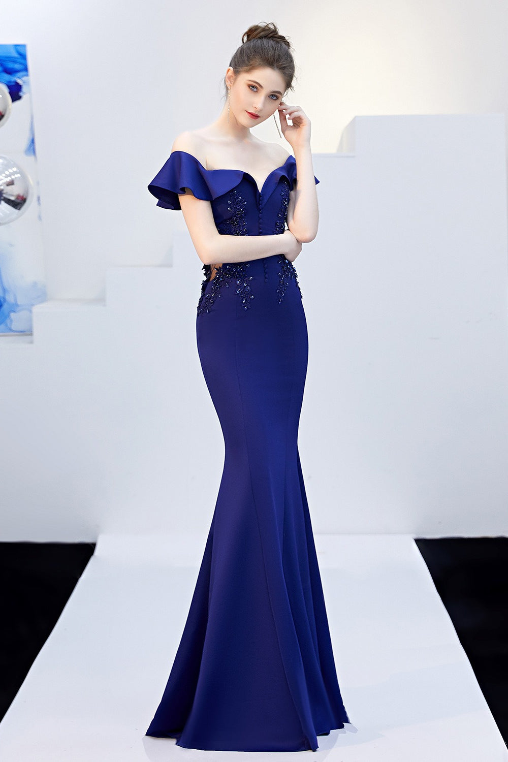 Elegant Off Shoulder Bodycon Formal Dress