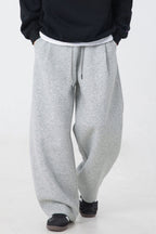 Heavyweight Pleated Baggy Straight Leg Sweatpants