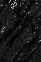 Sequin Paneled Tiered Bodycon Mini Skirt