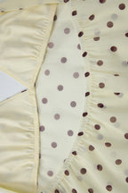 Cute Polka Dot V Neck Tie Halter Top