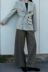 Commuter Style Belted Blazer