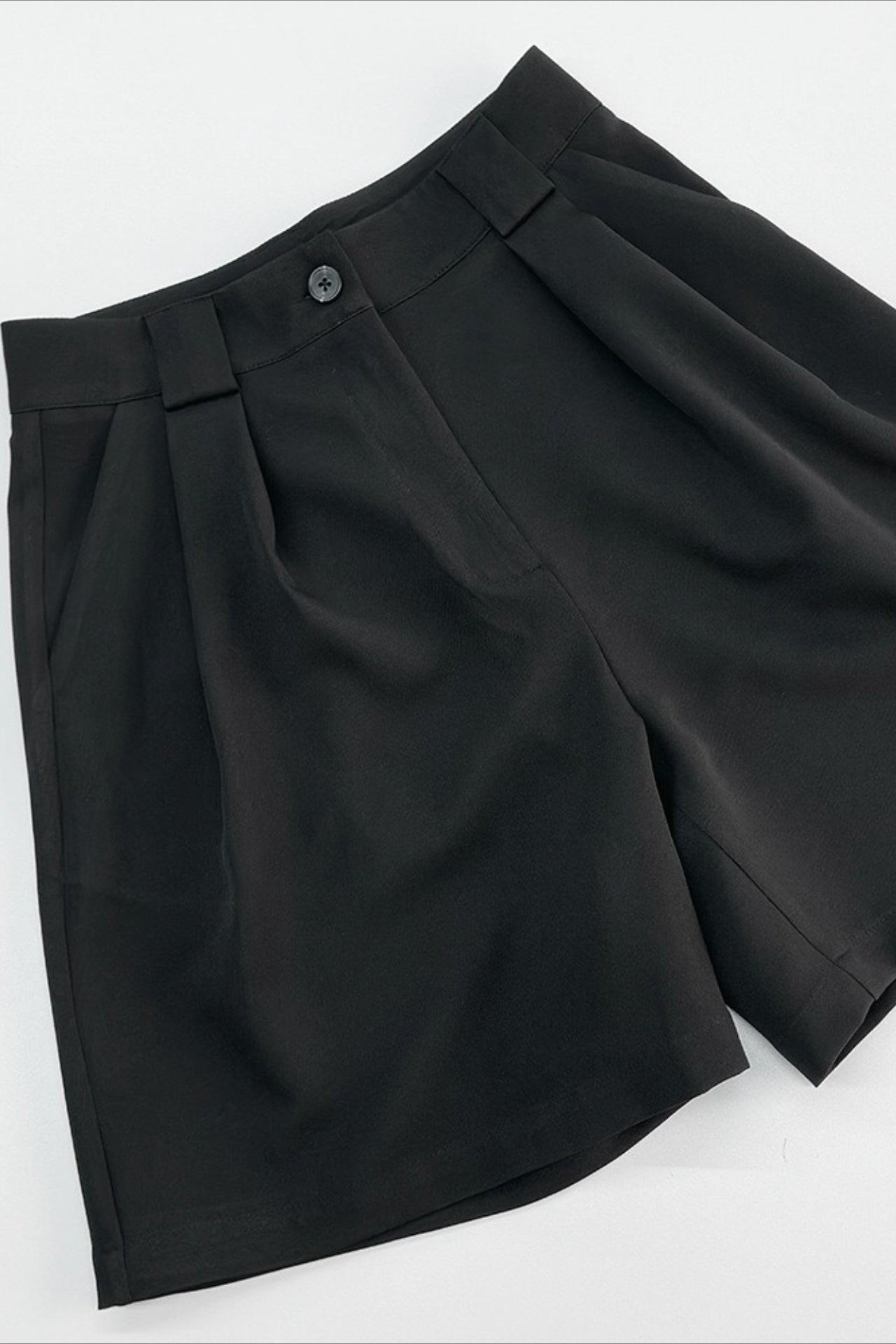High Waist Minimalist Casual Tailored Shorts