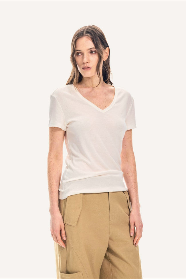 V Neck Relaxed Fit Short Sleeve Tee Main image