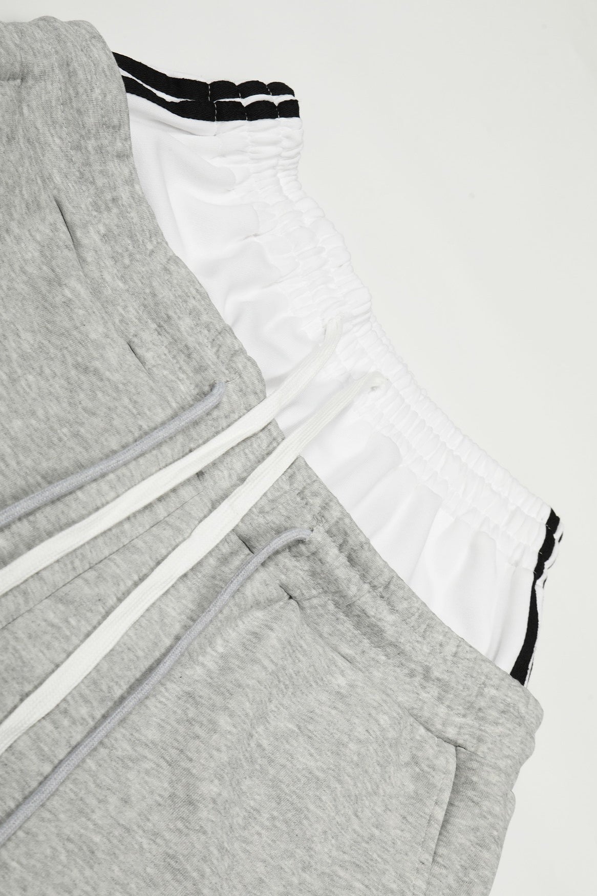 Double Waist Varsity Wide Leg Sweatpants