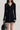 Black Contrast V-Neck Sweater Dress Secondary image
