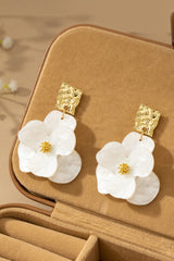 Vintage Floral Statement Drop Earrings