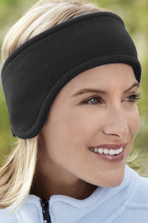 Cozy Embroidered Sherpa Lined Headband Main image