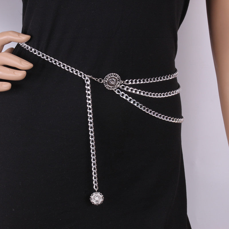 Pendant Alloy Layered Waist Chain Secondary image