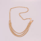 Pendant Alloy Layered Waist Chain