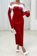 Elegant Velvet Party Dress