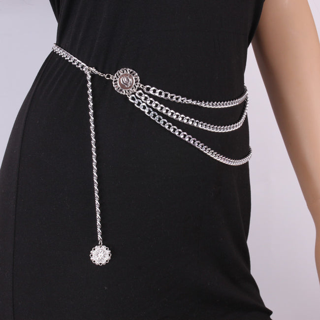 Pendant Alloy Layered Waist Chain Main image