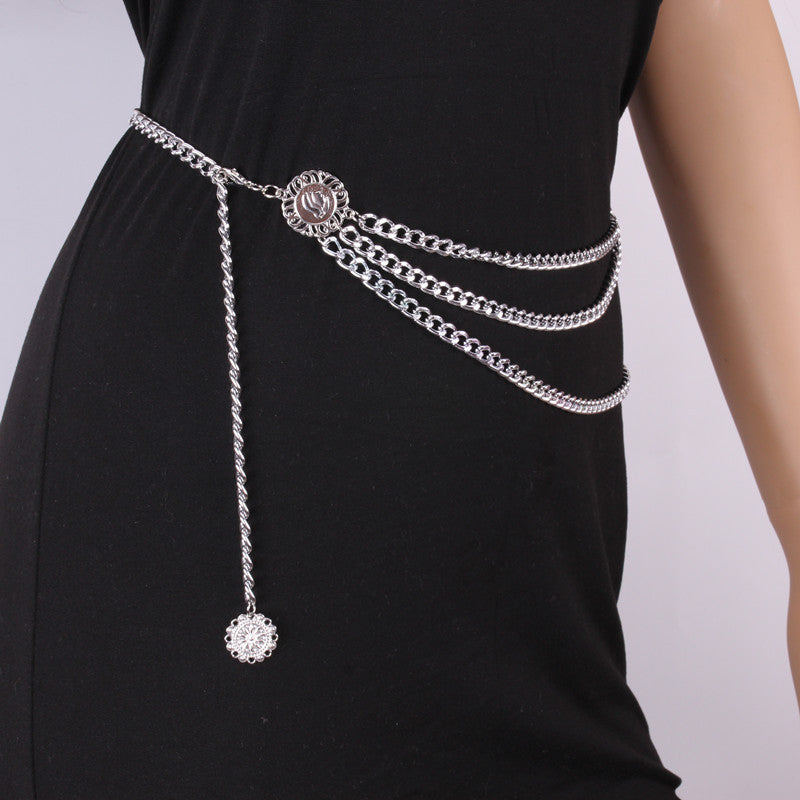 Pendant Alloy Layered Waist Chain Main image