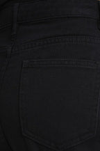 Casual Fleece Lined High Waist Straight Jeans