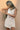 Linen Single Breasted Solid Vest Side Slit Skirt Set Secondary image