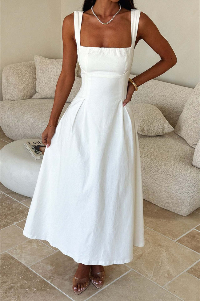 Waist Cinched Strap Vacation Dress Main image