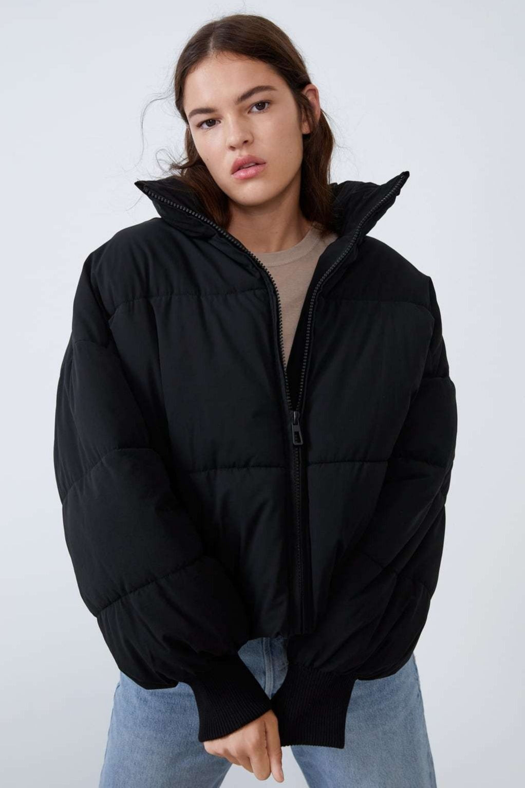 Casual Cropped Puffer Jacket Secondary image