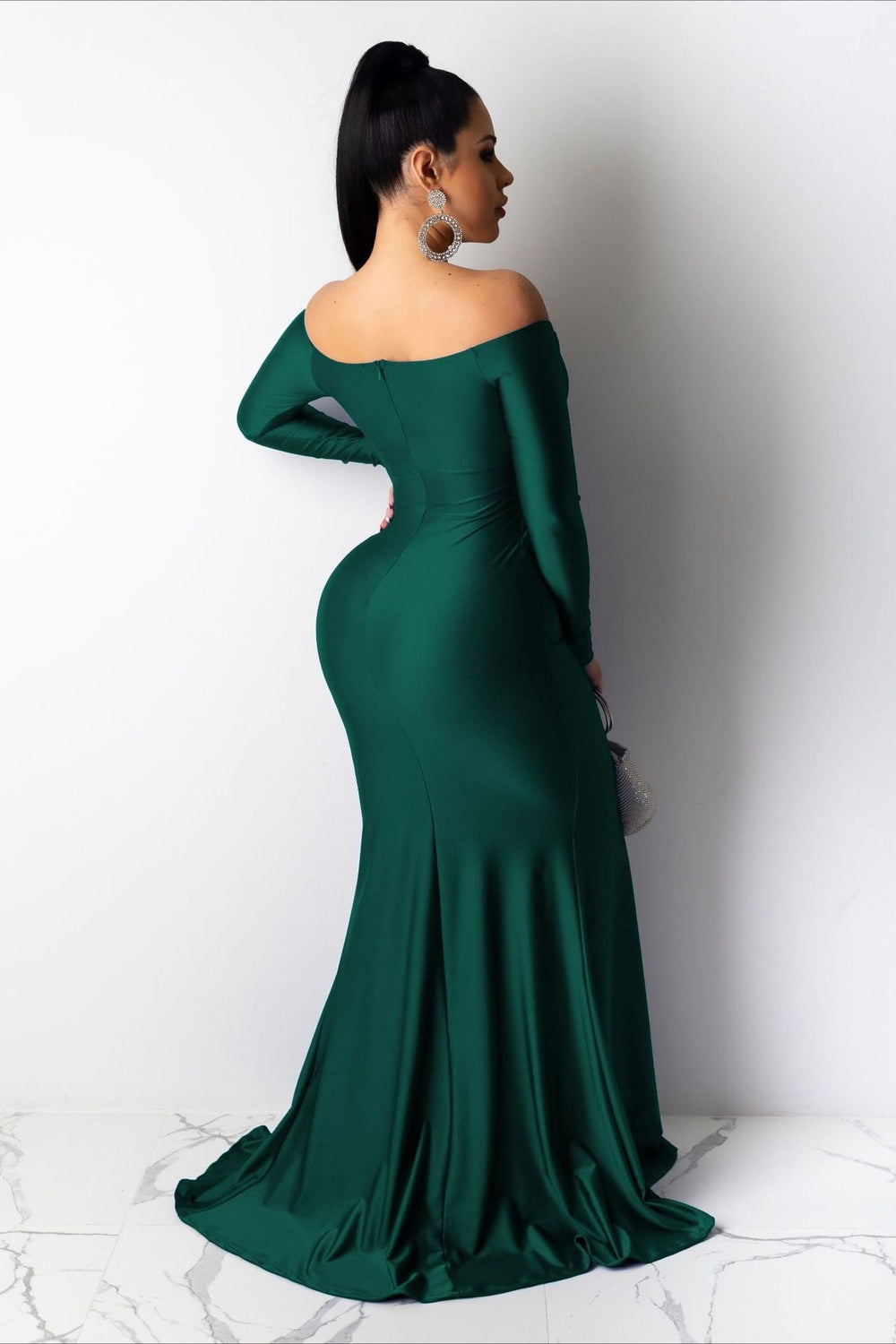 Long Sleeve Bodycon Maxi Formal Dress